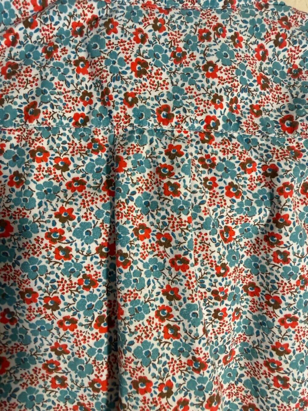 J. Crew Men's Secret Wash Stretch Slim-Fit Floral Shirt Sz L